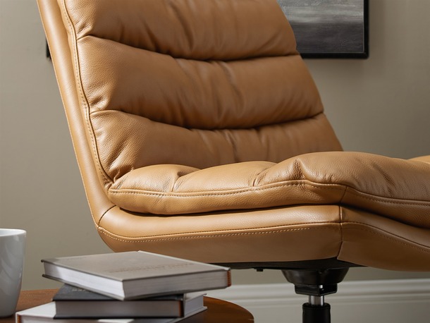 Medal lederen lounge chair (met hoge rug) - 3
